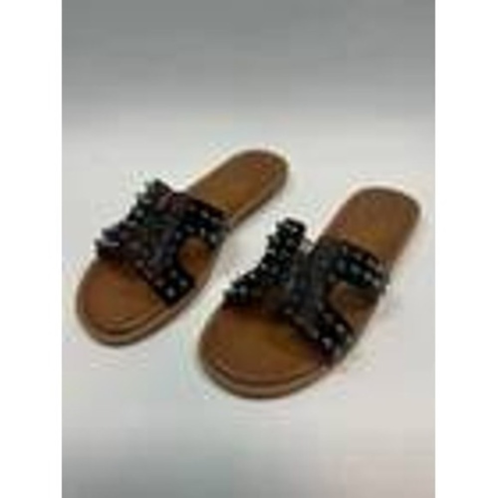 Shu Shop Women's Brie Studded Sandals Black Size 7 - Picture 3 of 3